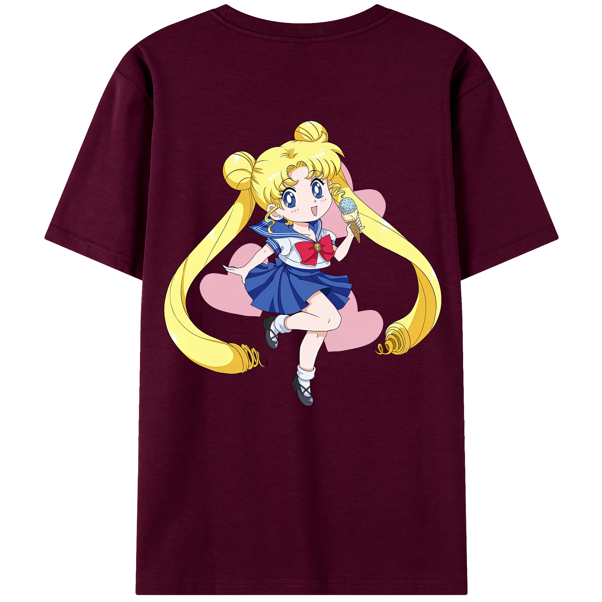 （画像用） 美少女戦士セーラームーン 愛野 美奈子 あいの みなこ Sailor Moon Aino Minako レディース半袖Tシャツ(バックプリント)
